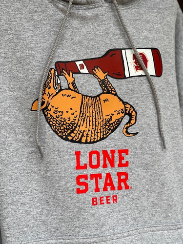 Lone Star ARMADILLO Hoodie- Heather Grey